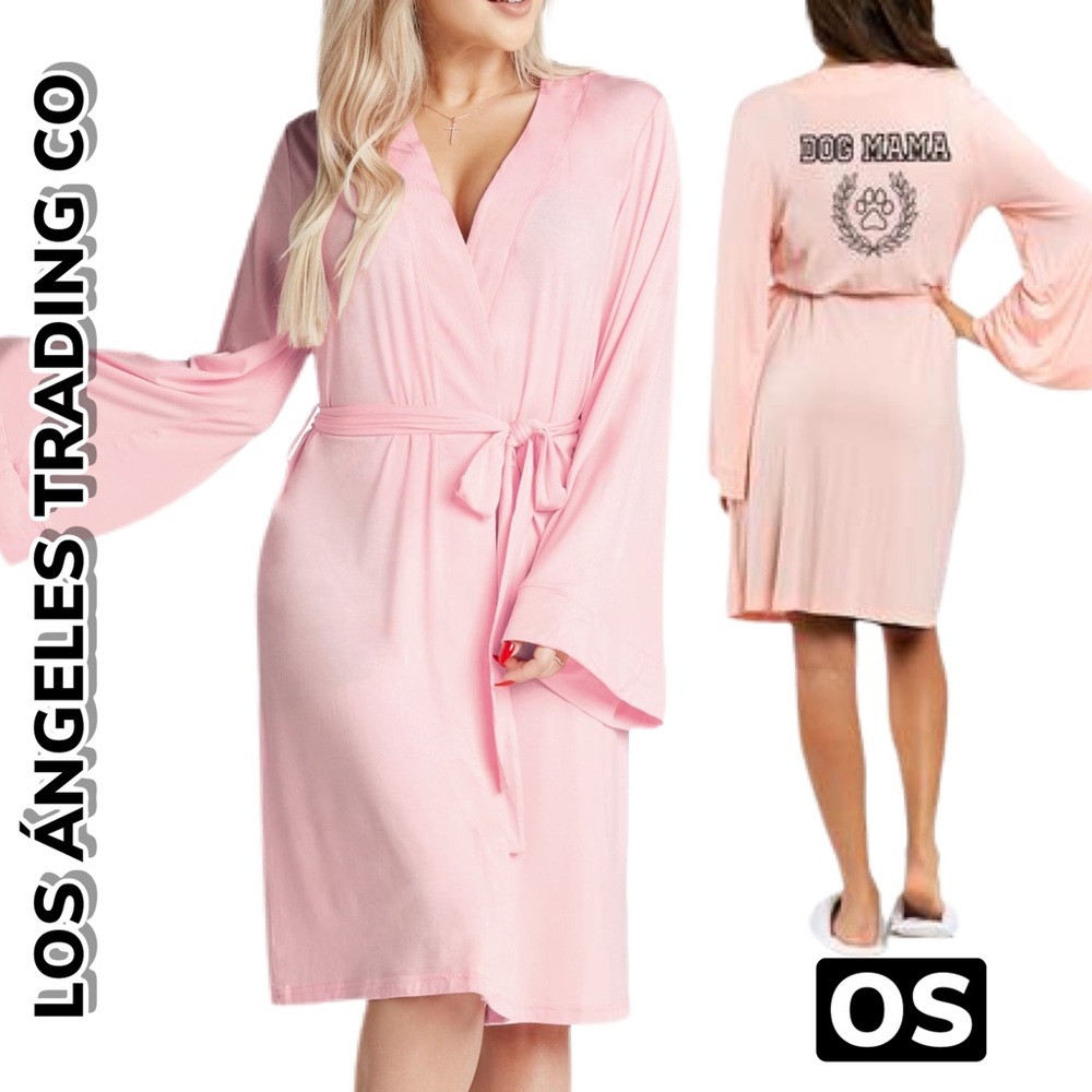 Los Angeles Trading Co Dog Mom Robe OS